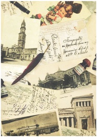 西式包裝紙-歐洲古城 | 歐洲 歐式 鄉村 信紙 禮物 復古 包裝