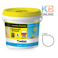 กาวยาแนว เวเบอร์คัลเลอร์ เอช อาร์ ขาว/เทา/เทาไข่มุก/ฟ้า 3.7 กก. WEBER