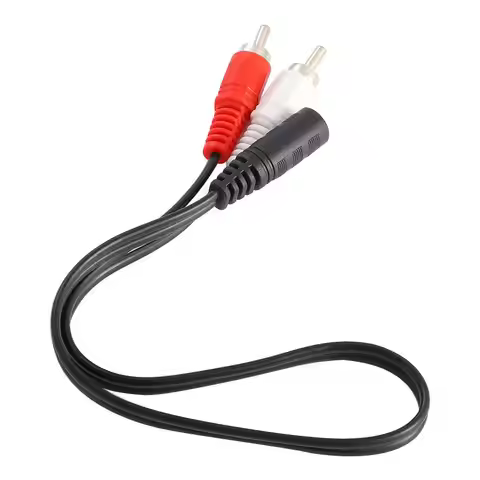 3.5mm to RCA 40cm RCA Male 2 RCA 3.5mm Female Stereo Audio Adapter Cable Audio Cables Splitter