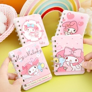 1 PC Kawaii Sanrio โน้ตบุ๊คอะนิเมะ Hello Kitty Kuromi Cinnamoroll สมุดโน๊ตออฟฟิศคู่มือสมุดการ์ตูน PP