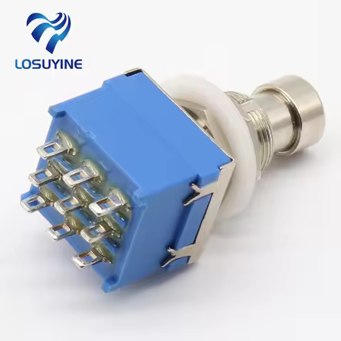 3PDT 9 pins Guitar Effects push button Switch foot pedal switches guitar switch