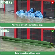 Flood Protection Sandbag Tube- Thickened Canvas 4 Pcs 6 X 6" Long Sand Bags for Flooding with Elasti