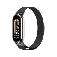 Metal Magnetic Mesh Stainless Steel Strap for Xiaomi Mi Band 9 Smart Bracelet Replacement Accessorie