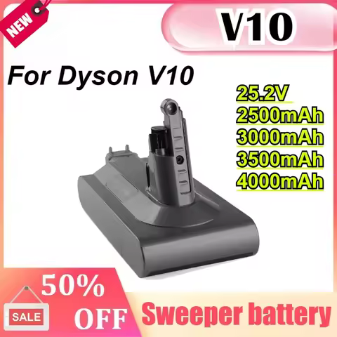 For Dyson V10 Battery 25.2V 4000mAh Replacement Battery for Dyson V10 Absolute Fluffy SV12 Vacuum Cl