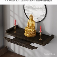 Small Buddha Shrine Wall-Mounted Altar Chinese Style Guanyin Buddha Statue Holder Wall Hanging Incen