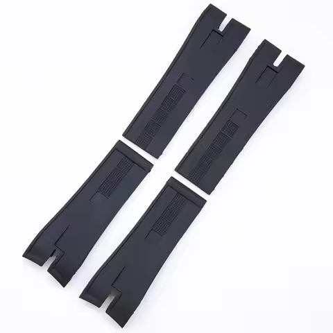 Replacement Rubber Silicone Strap for Roger Dubuis King Series 26mm Original Notch Butterfly Folding