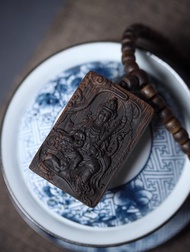 【文殊觀音】越南芽莊奇楠沉香搭配鼓珠6×7mm108顆掛件吊墜