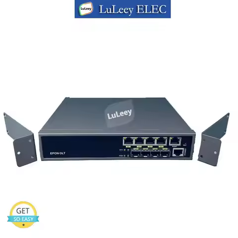 Gigabit 4-Port Mini EPON OLT with Web Management, Support 1:64 Max 256 ONU unlocked, Compatible with