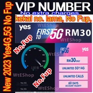 PREPAID YES SIM 4G-5G NO FUP ( kekal no. lama, VIP no.) + UNLIMITED DATA & CALL ALL NETWORK 30 DAY'S