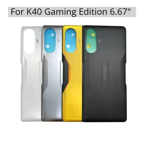 K40 Game Housing For Xiaomi Redmi K40 Gaming Edition 6.67" Glossy Glass Battery Cover Repair Replace