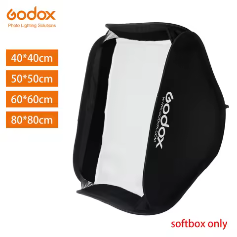 Godox 40x40cm 50x50cm 60x60cm 80x80cm Foldable SoftBox Speedlite Flash Softbox for S-type Bracket fi
