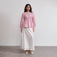 BWBYAZ - Pamela Shirred Blouse Signature