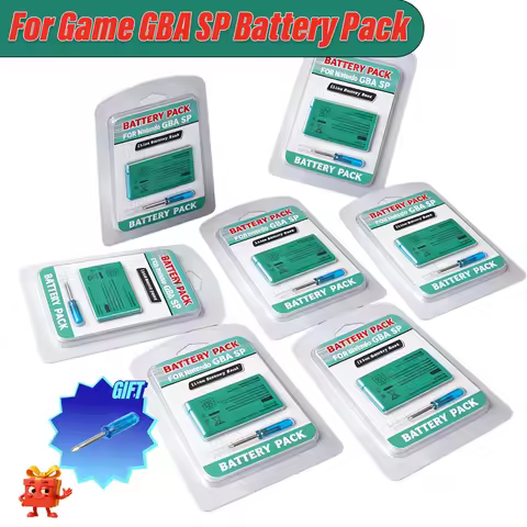 850mAh Rechargeable Battery&Screwdriver Kit For Game GBA SP for Boy Advance / GBA SP Replacement Lit