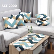 TABLECLOTH + SOFA CUSHION COVER PACKAGE 45X45 (1 TABLECLOTH + 5 COVERS) - SLT 45 Sofa Cushion Cover 