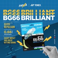Yonex BG 66 BG 66 BG66 Brilliant Badminton String (100% Original Sunrise) 0.6MM Thickness