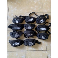 Bag Wesbeg punk Bag Men Women unisex Waist Bag punk band working Work Bag Embroidery Canvas wesbag w