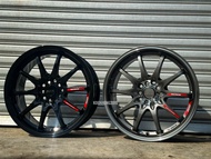 New Car Sport Rim THAILAND RAYS CE28 Wheels 17x8J 10x100/114.3 ET38 Gun Metal & Gloss Black - READY 