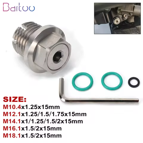 M10.4/M12.1/M14.1/M16.1/M18.1 Oil Drain Plug Oversize Piggyback Self Tapping with O Ring Oil Pan Thr