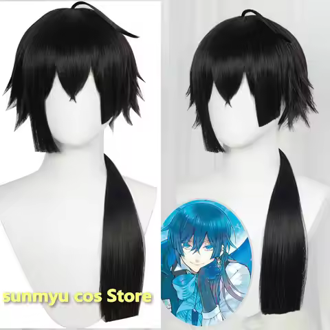 The Case Study of Vanitas Cosplay Wig Black hair