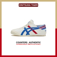 ของใหม่แท้ Onitsuka Tiger Mexico 66 " White Blue Red " รองเท้ากีฬา TH6P4N - 0142 รับประกัน 1 ปี