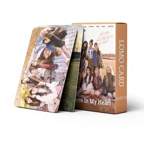 55 pcs in stock BABYMONSTER Love In My Heart AHYEON Fan Collection Card Photo card postcard lomo car