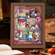 [HY] Alice in Wonderland Paper Craft Three-Dimensional Puzzle Puzzle Girl Heart Decoration Gift