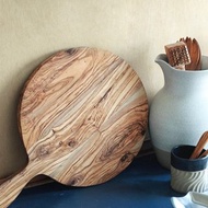 手工橄欖木圓形Pizza砧板