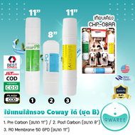 ชุดไส้กรองน้ำ 3 ขั้นตอน ระบบ RO Inline จากเกาหลี แทนไส้กรอง Coway (โคเวย์) ได้ 9WAREE
