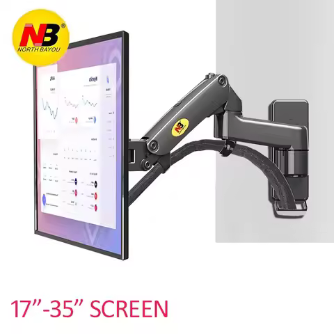 NB F150 3-12KG long arm 17"-35" monitor TV wall mount screen aluminum gas spring arm monitor holder 