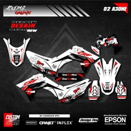 Crf150L full body decal sticker custom design (can change color, name, and number CODE 02 A3ONE