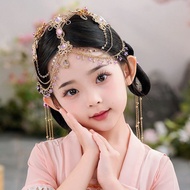 Antique Hair Crown Dunhuang Western Princess Hair Accessories Hanfu Tassel Headdress Exotic Eyebrow Pendant Forehead Accessories Travel Photography Accessories Antique Hair Crown Dunhuang Western Princess Hair Accessories Hanfu Tassel Headdress Exotic Eye