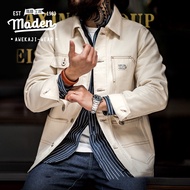 MADEN brand work clothes style 2024 spring new men youth American style retro heavy man gentleman la