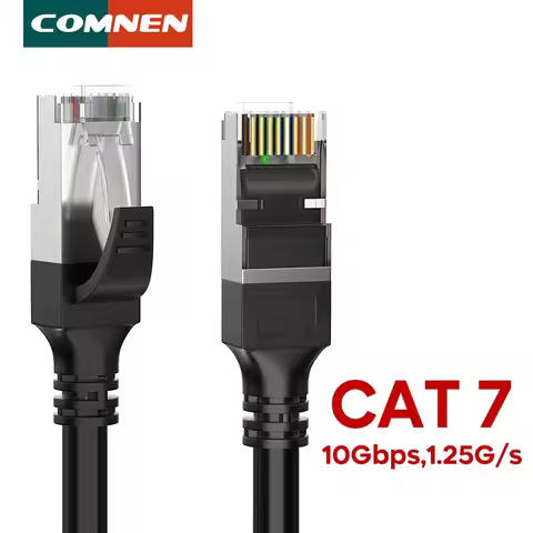 COMNEN CAT7 0.2-10m 10Gbps SSTP Ethernet Cable RJ45 Lan Network Cable Networking Ethernet Patch Cord