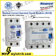 Maxguard ELCB RCCB 40A / 63A / 100A 300mA/ 100mA / 30mA
