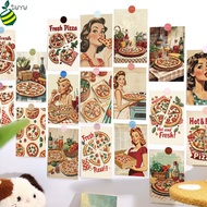 20Pcs Vintage Pizza Wall Collage Kit Retro Aesthetic Posters 50s Diner Style Room Decor Pin-up Girls
