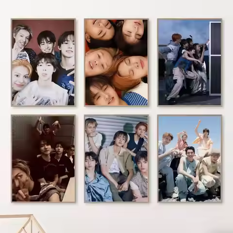 Kpop Hot Boy Group C-Cortis Poster Fancy Wall Sticker for Living Room Bar Decoration Wall Decor