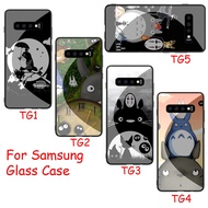 Case For Samsung Note 8 9 S20 Ultra Plus Soft Edge Tempered Glass Cover XK54 Totoro