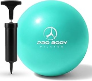 ProBody Pilates Ball Small Exercise Ball w/Pump, 9 Inch Barre Ball, Mini Soft Yoga Ball, Workout Bal