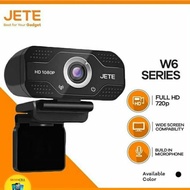 Webcam Jete W6 Full HD 1080 - Noise Reduction Mic Build In - Garansi