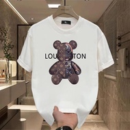 VESURE  t shirt cotton man 100% Cotton T Shirt Oversize White T Shirt Black T Shirt Men Round Neck S