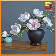 Hoa Giả Bình Hoa Mộc Lan Xốp 40cm Decor Trang Trí Nhà Cửa Phòng khách Nhà Hàng Khách Sạn DC-205