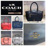 【美國正品COACH】ELISA SATCHEL 新款全皮荔枝紋水餃包/斜背包79316