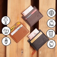 GK Credit Card Holder – Genuine Credit Card Holder Genuine Leather Card Wallet/ Leather Cashless Wal