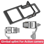 Camera Gimbal Conversion Splint Adapter Stabilizer For GoPro Hero 12 11 10 9 8 7 6 SJCAM AKASO DJI Osmo Action Cam Accessories