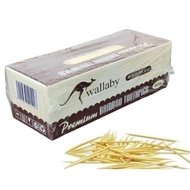 Wallaby Bamboo Toothpick 1x2500pcs/Box / Pengcungkil Gigi/Premium Bamboo Toothpick