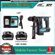 [Authentic Guarantee] Makita DHR171 Brushless Rechargeable Electric Impact Drill 18V Household Multifunctional Electric Drill Lithium Battery Electric Drill Brushless DC Motor Built-in LED Work Light Balanced Design Shock Absorbing Structure