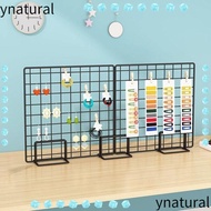 YNATURAL Photo Racks, Grid Panels Modern Grid Art Racks, Creative Metal Desktop Stands For Grid Pane