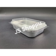 MYCHEF 4363-P Aluminium Foil Tray with Clear Lid (5 sets ±) Rectangle Rectangular My Chef Foil Tray