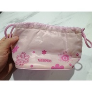 Drawstring Bag Pink THERMOS Size 5.5 x 9 x 4.5 Inches