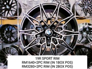 新 NEW SPORT RIM 19 INCH BMW RM3280 4PC RIM F10 F30 E90 645I E84